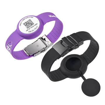 QR Code Medical ID Wristband without Location Tracker, , large image number 2